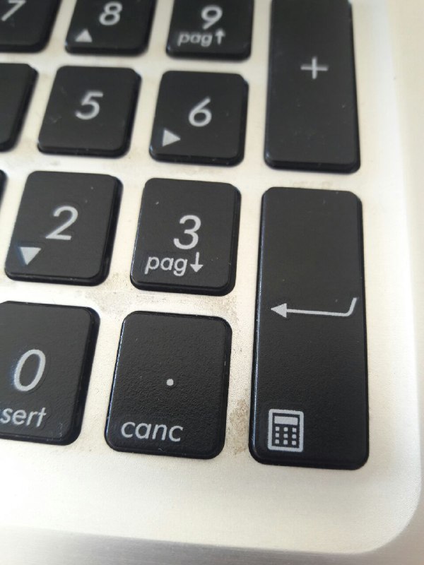 calcolatrice tastiera shortcut